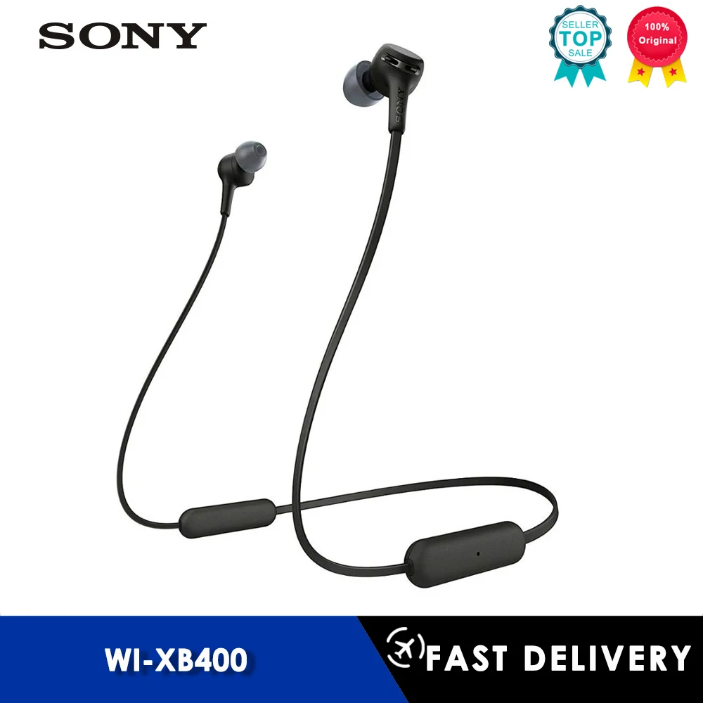 SONY Original Wi-Xb400 Wireless In-Ear Extra Bass Headphones with Bluetooth Quick Charge 12mm Drivers