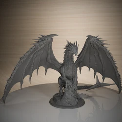 Ancient Red Dragon 50mm Tabletop Games Model Unpainted Miniatures For Tabletop Games And Role-playing Room Decorations