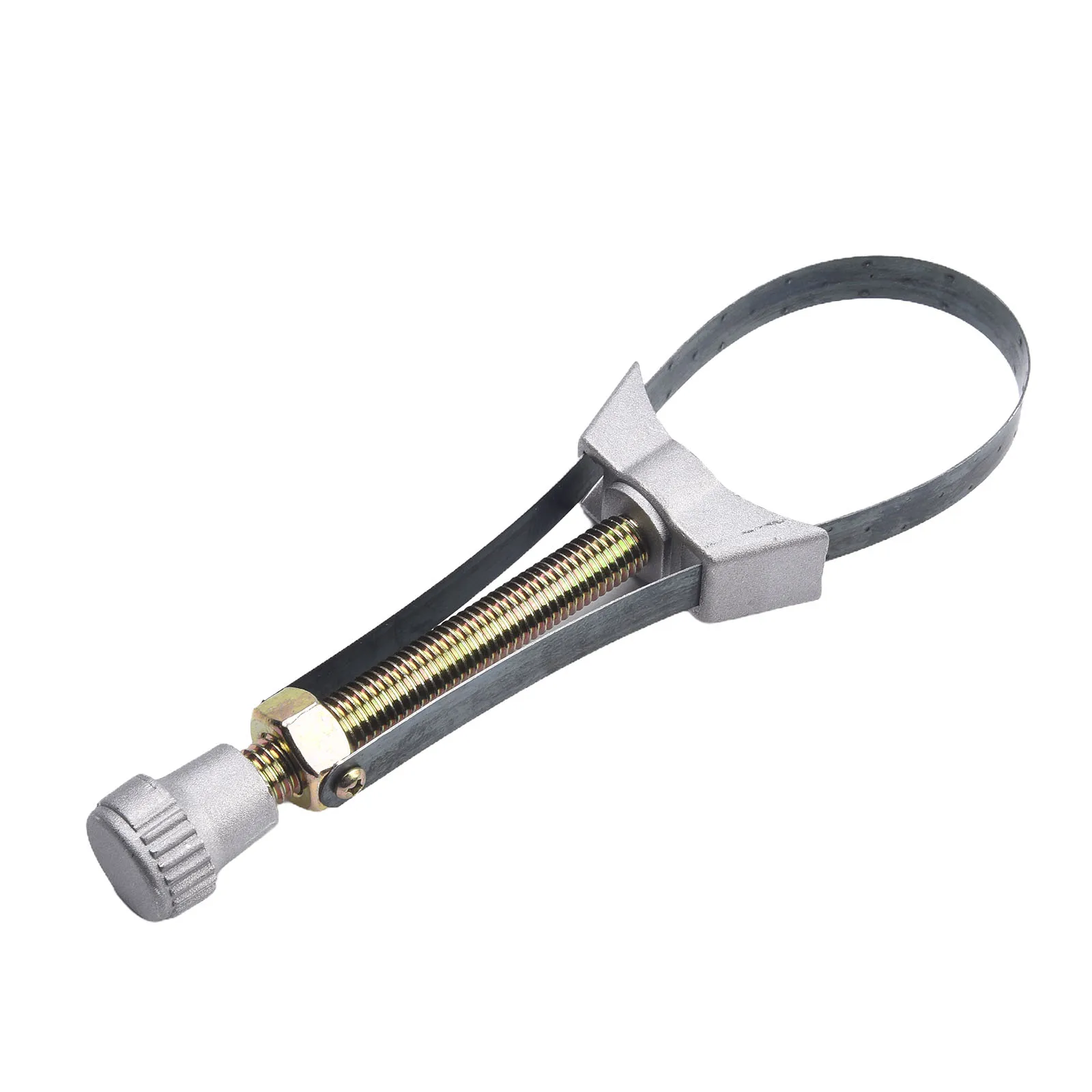 Specifications Hand Tools Car Oil Filter Removal Tool Steel Strap Wrench Simple Design Steel Strap Wrench Silver Screw Length