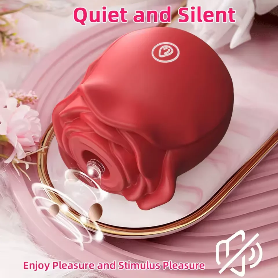 Rose Vagina Sucking Vibrator Women Nipple Anal Massager Oral Clitoral Vacuum Stimulator Female Masturbator Sex Toys for Adults view 2