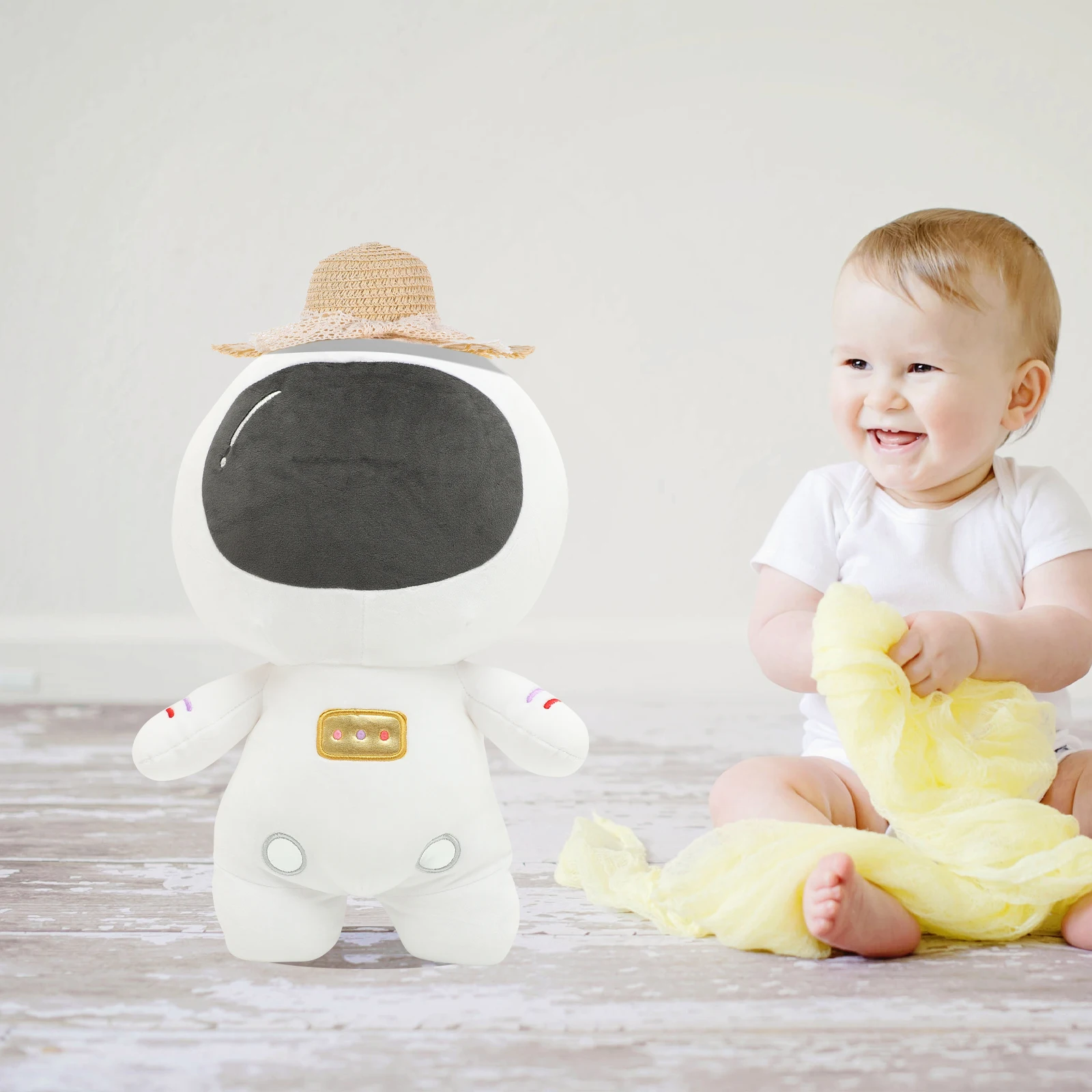 ミニ麦わら帽子 天然織り ベージュ レースリボン かわいい帽子 クラフトデコレーション パーティーギフト ドールハウスアクセサリー ミニチュア帽子