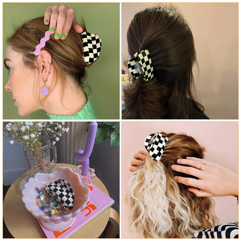 

1Pcs Shark Clip Hair Claw for Women Premium Acetate Sheet Strong Hold Clamp for Daily Styling Shower Cooking Hair Management