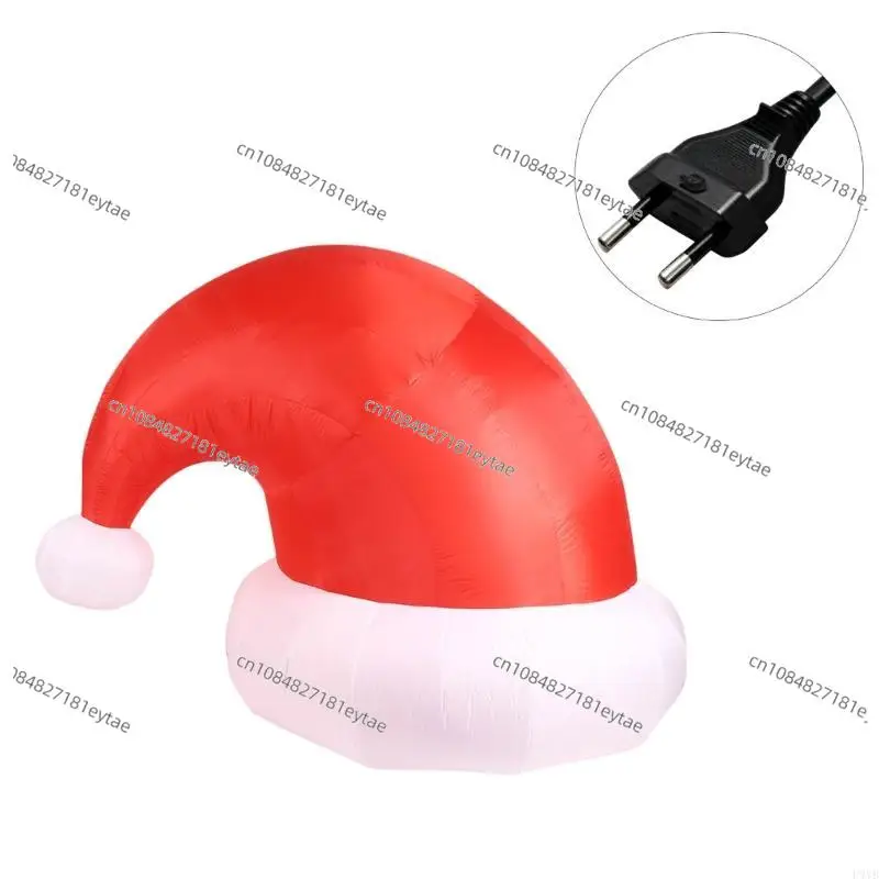 

2.5m Inflatable Santa Hat Decoration Permanent Polyester for Indoor Christmas Party Celebratory