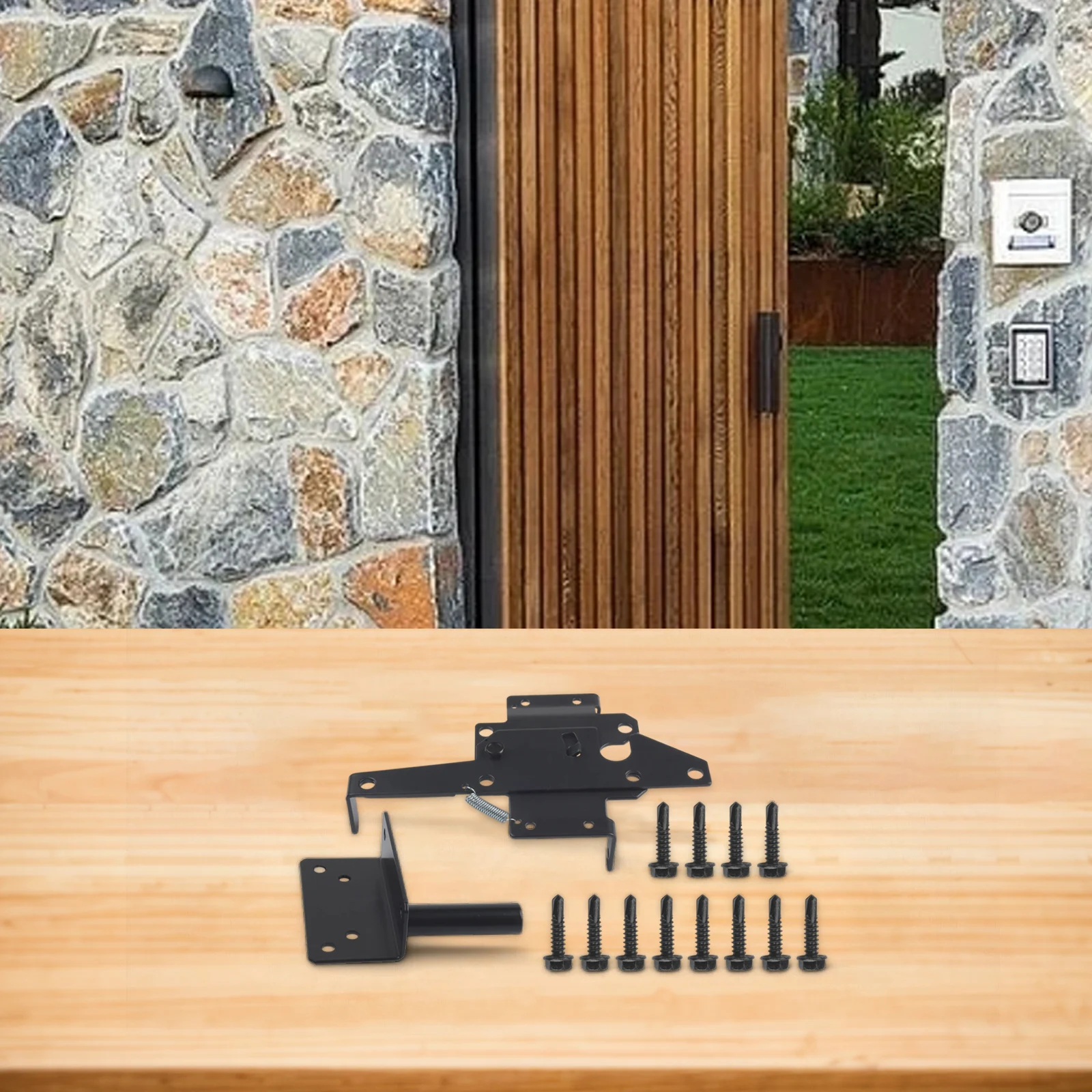 hardware-per-cancello-di-sicurezza-chiusura-per-cancello-per-carichi-pesanti-come-mostrato-chiusura-compatibile-con-lucchetto-finitura-cappotto-nero-meccanismo-autobloccante-a-gravita