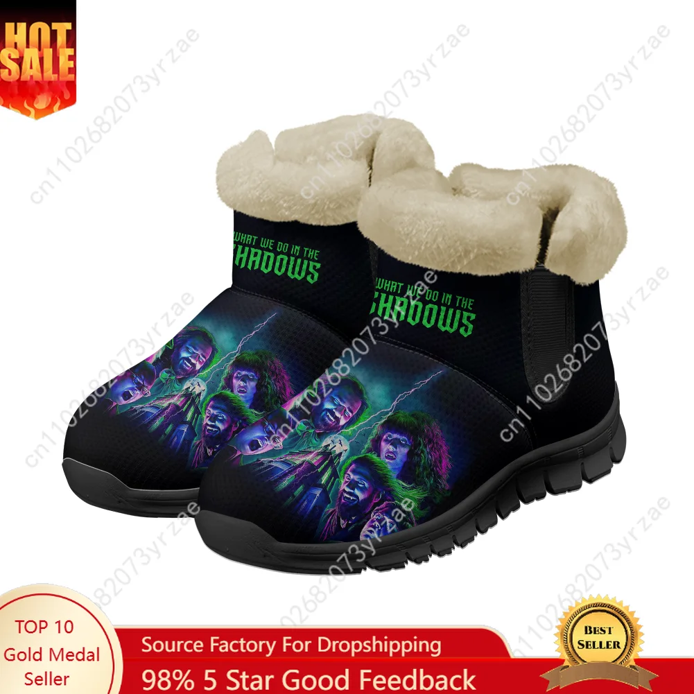 

What We Do in The Shadows Snow Boot Mens Womens Teentager Warm Boots High Quality Fashion Comfortablel Sneakers Custom Shoes