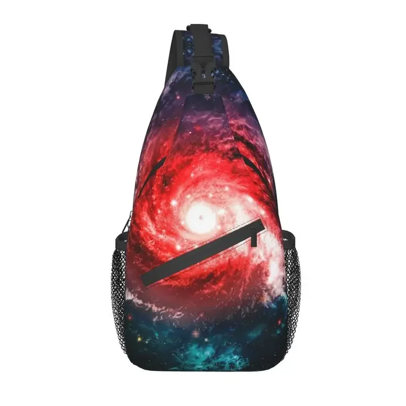 

The Rosette Nebula Crossbody Sling Backpack Men Custom Galaxie Cosmos Space Shoulder Chest Bag for Travel Hiking Daypack
