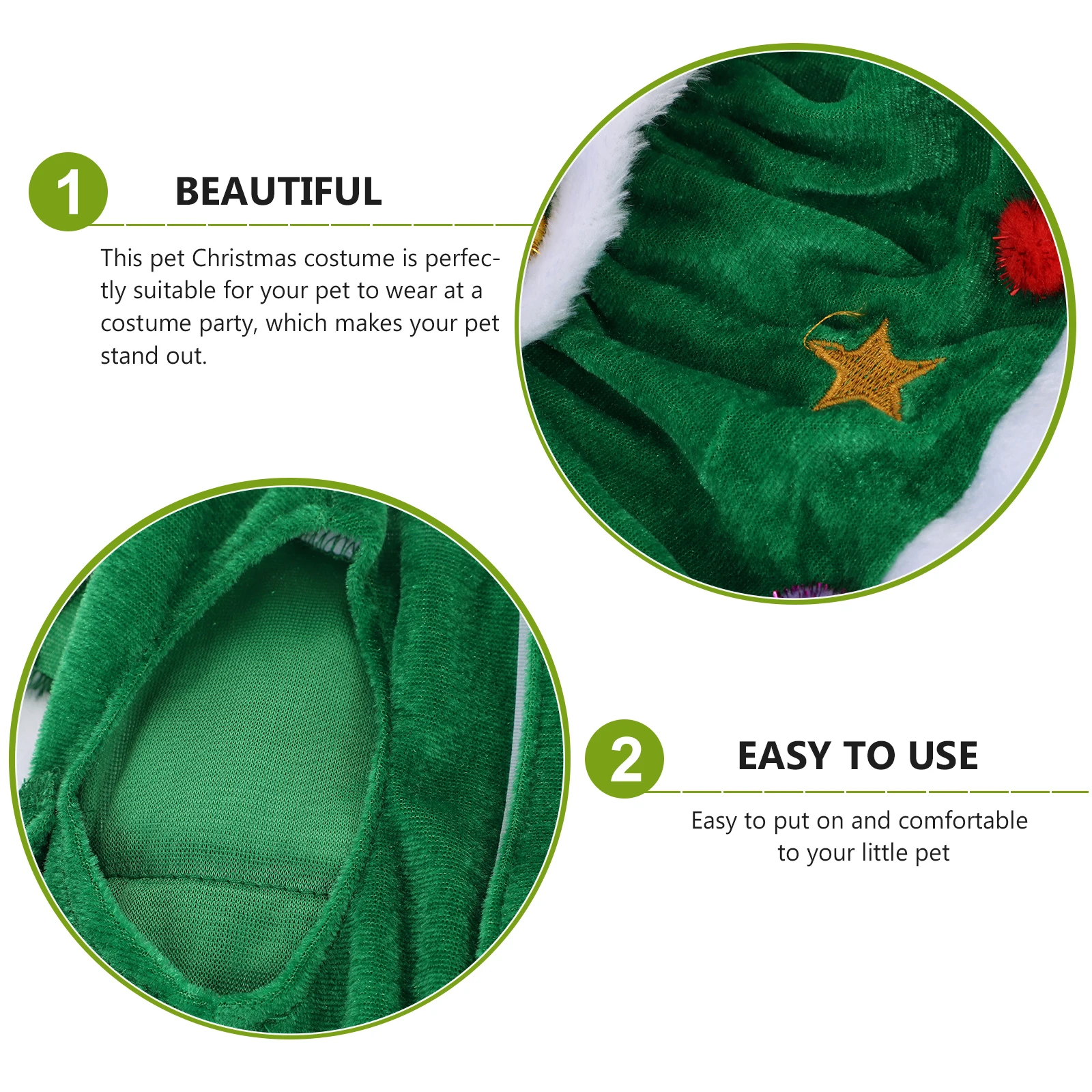 

Dog Costume Christmas Tree-shaped Clothes Pet Outfit Hat Sweater Xlarge Size Accessories for Dogs