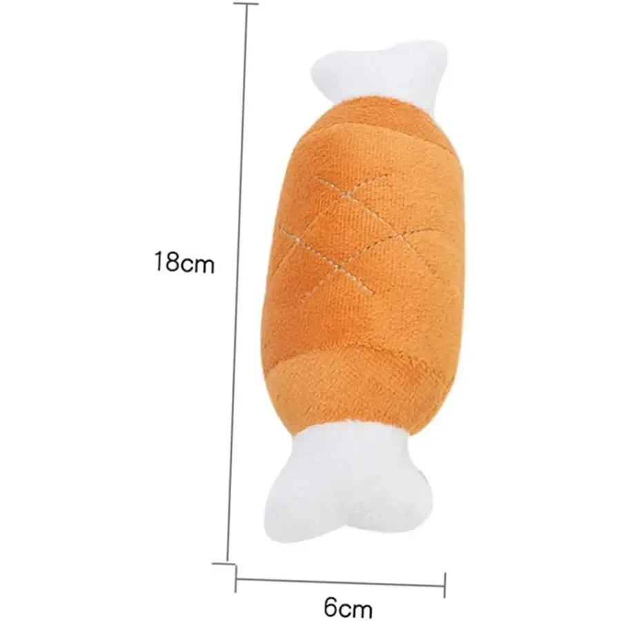 Dog Plush Vocal Bone Toy