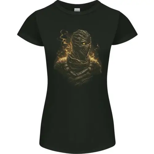 Mummy From Hell Demon Skull SCI-FI Womens Petite Cut T-Shirt