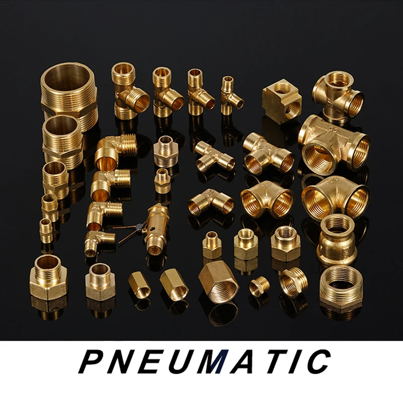 4 طرق تجهيزات الأنابيب النحاسية موصل سالب متساوي 1/8 "1/4" 3/8 "BSP أنثى الموضوع لنظام الشحوم النظام الهيدروليكي