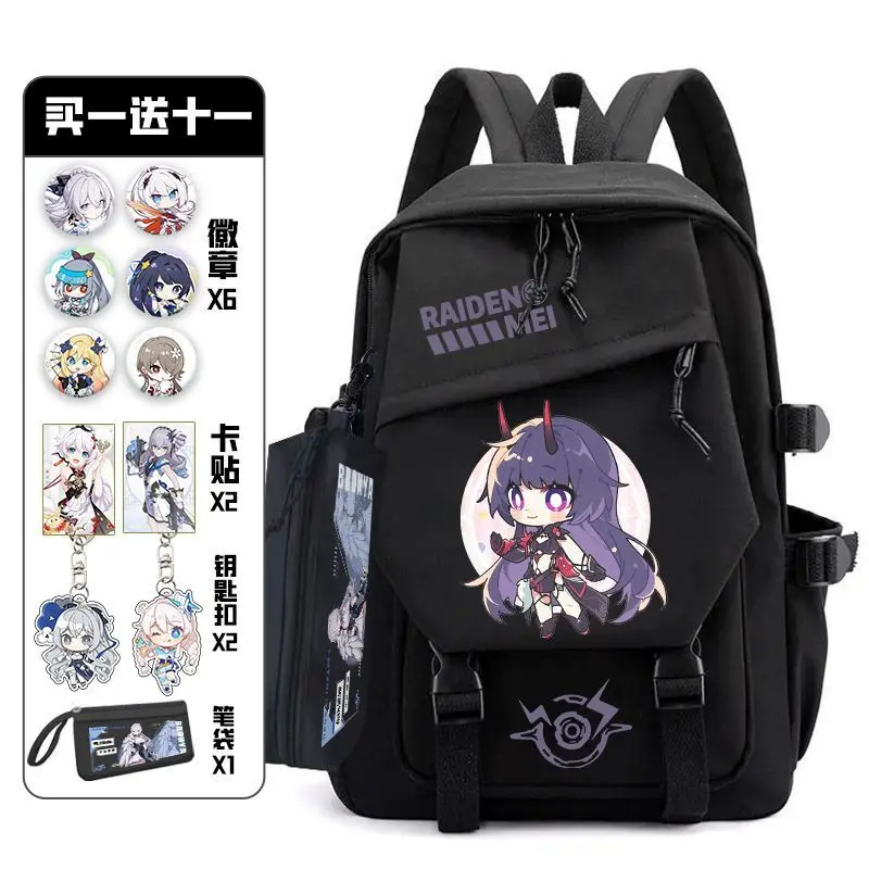 Honkai Impact 3 Elementary Third To Sixth Grade Double Shoulder Bag For High-End Large Capacity Junior High School Girls Top Ani