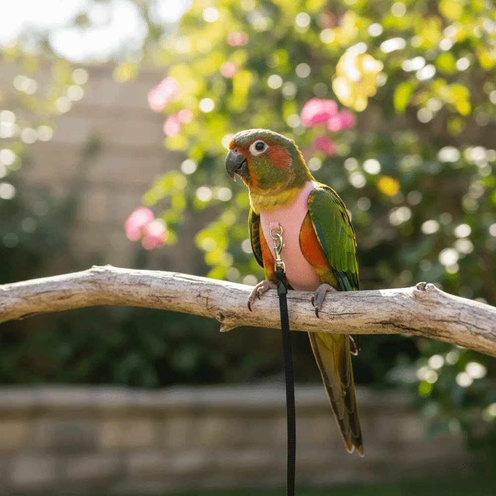 Adjustable Parrot Flying Harness Cowboy Style Safety Bird Flight Suits Anti-loss Lightweight Parrot Chest Harness Outdoor Flying