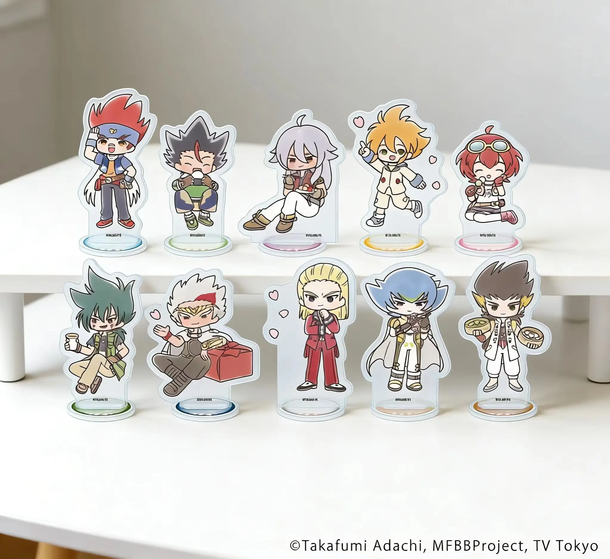 Metal Fight Beyblade Gingka Hagane Q-style Acrylic Stand Model Plate Keychains Desktop Ornament Fans Gifts