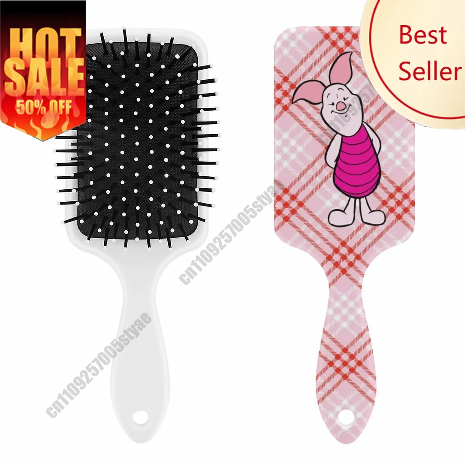 

Piglet Air Cushion Comb Disney Character Custom Design Scalp Massage Tool Personalized Photo Printing Unique Holiday Gift