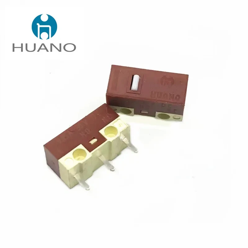 1Pcs/5Pcs/lot New Original HUANO Silent Micro Switch 20 Millions Click Lifetime Computer Mouse Mute Micro Switches 3Pins