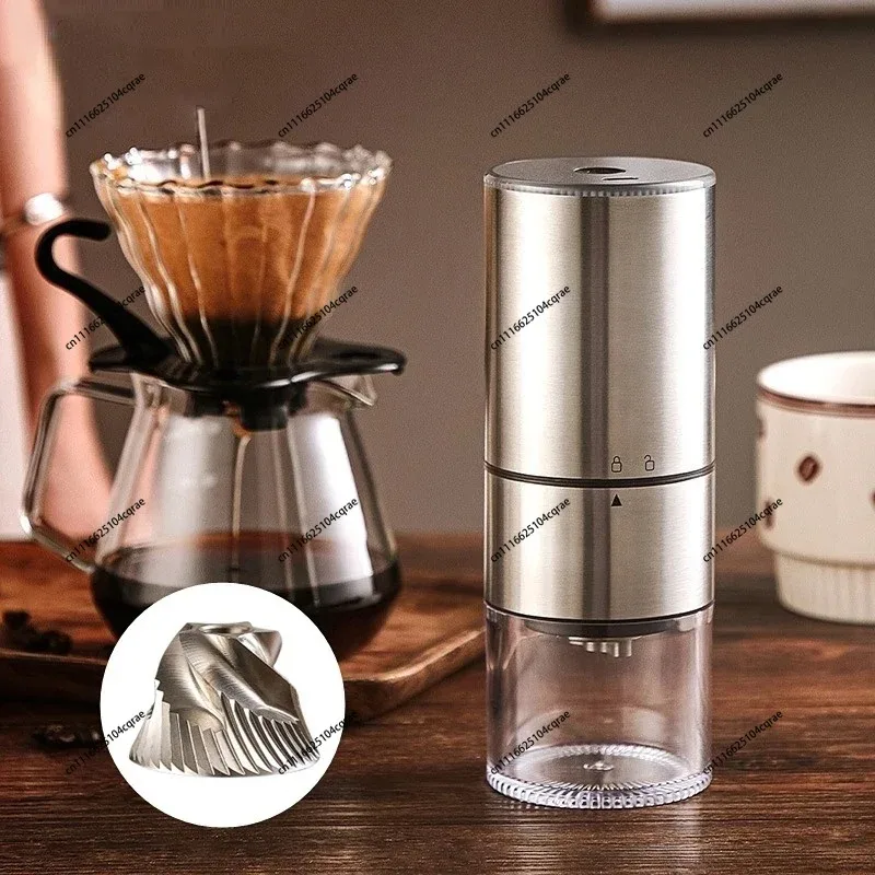 New Upgrade Portable Electric Coffee Grinder -C USB Charge CNC Stainless Steel Grinding Core Coffee Beans Grinder