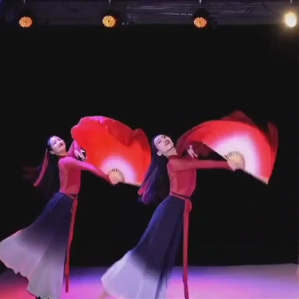 

31 см бамбуковый китайский короткий веер для танца живота 10/20 см полукруг шелк 10 стилей детские бамбуковые веера красочные ручные краски веер для взрослых