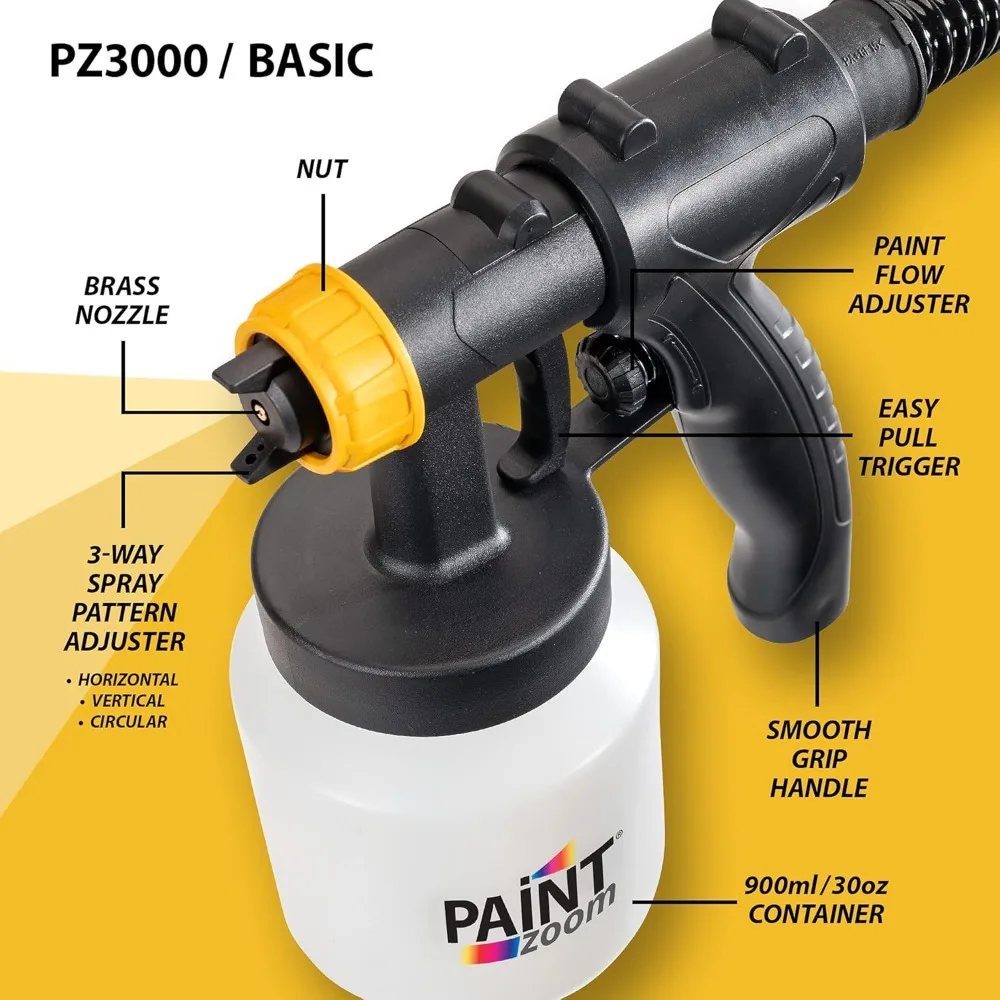 Paint Sprayer | Powerful & Durable 700-watt Spray Gun Tool HVLP Sprayer for Interior & Exterior Home Painting