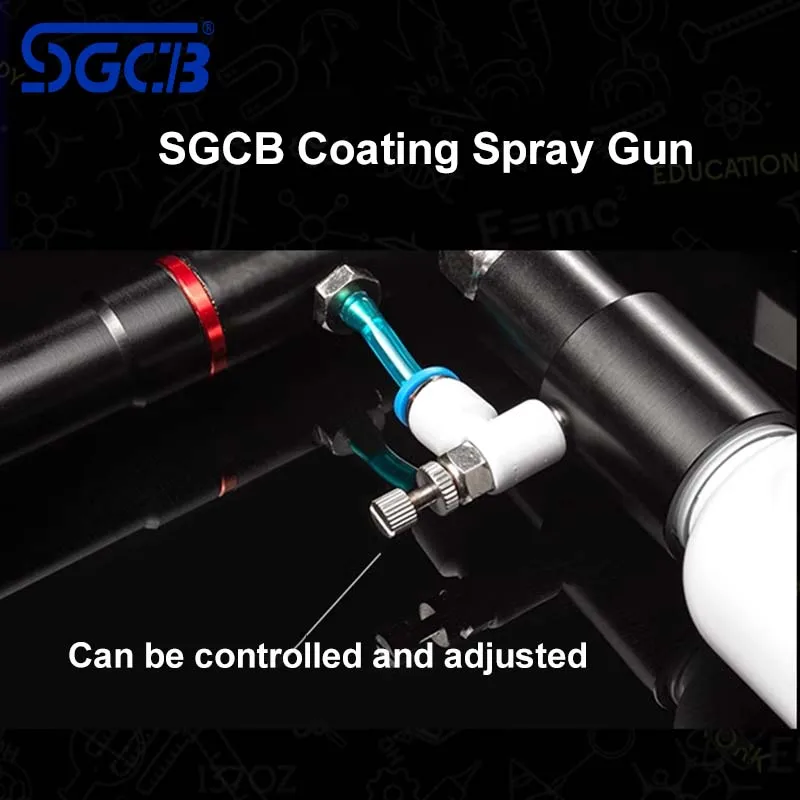 SGCB Interior Cleaning Gun Air Blow Coating Spray Gun With 100ML Bottle Multi-function Tool Portable Coating Spray Gun Cleaning