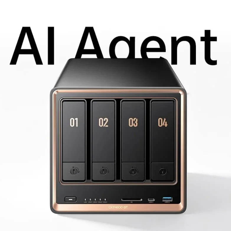 UGREEN DXP4800GT-16G NAS 4 Bay Network Attached Storage 16GB RAM Dual 10GbE Private Cloud Server for Home and Office Backup