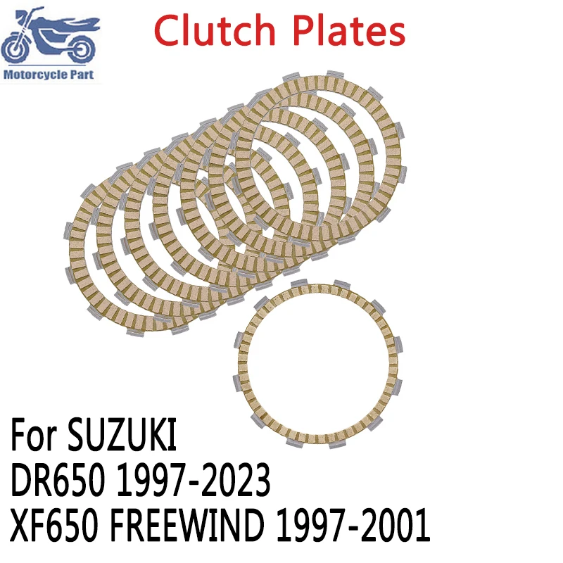 

650cc Friction Clutch Disc Plates for Suzuki DR650 DR 650 1997-2023 XF650 FREEWIND 1997-2001 650CC 21441-31D00-000 21441-44B01