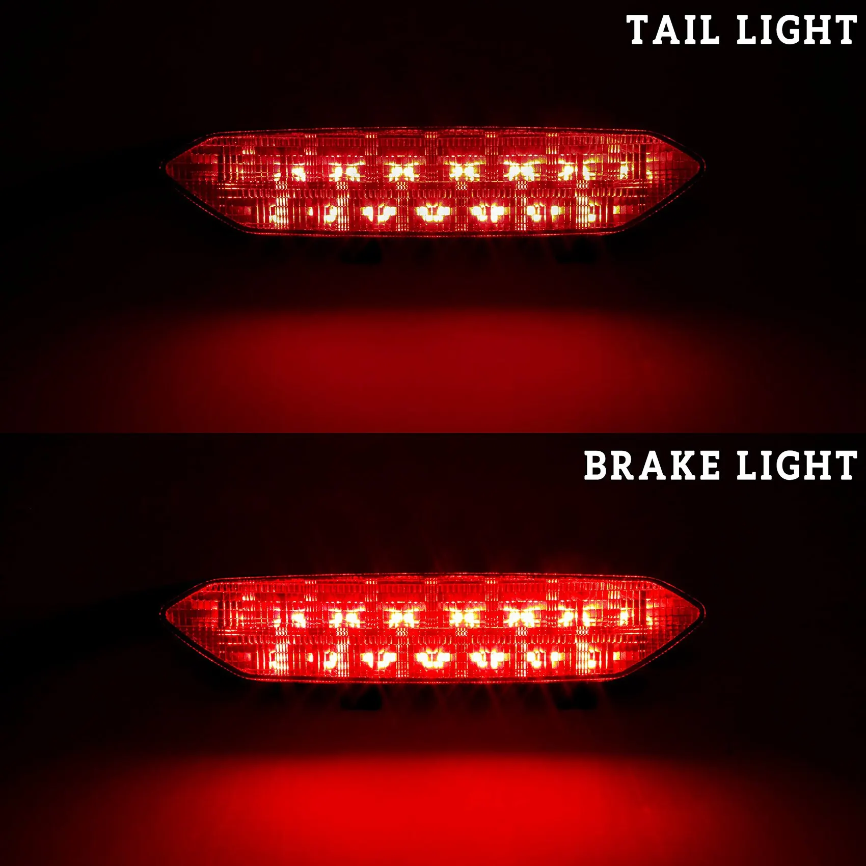 LED Smoked Black Tail Light Brake Light Taillight for Yamaha Raptor 700 700R YFZ450R YFZ450X LED Tail Light Rear Lamp