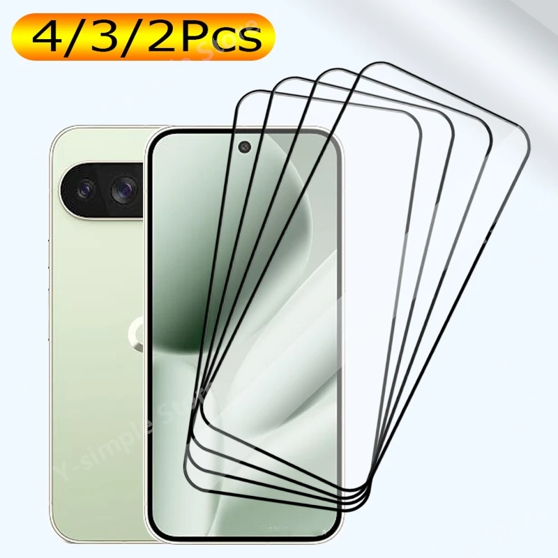 Proteggi schermo per Google Pixel 10 pro XL Vetro temperato 9H Antiurto Colla completa Pellicola frontale in vetro 4/3/2PCS Copertura completa