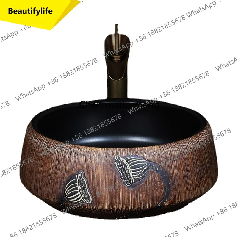 

A53 Washbasin on the table retro ceramic washbasin toilet art basin household art washbasin