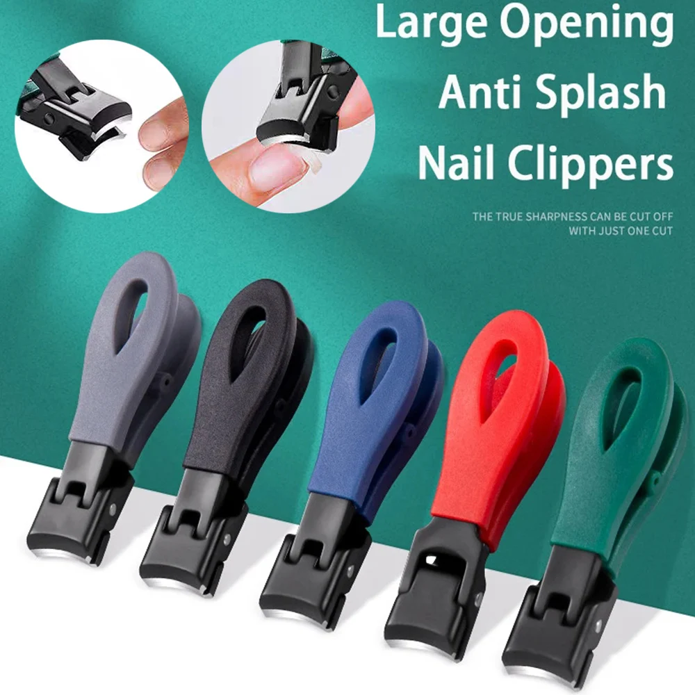 

Anti-Splash Manicure Trimmer Wide Jaw Toenails Nippers Sharp Manicure Cutters Practical Pedicure Tool Thick Nail Clippers