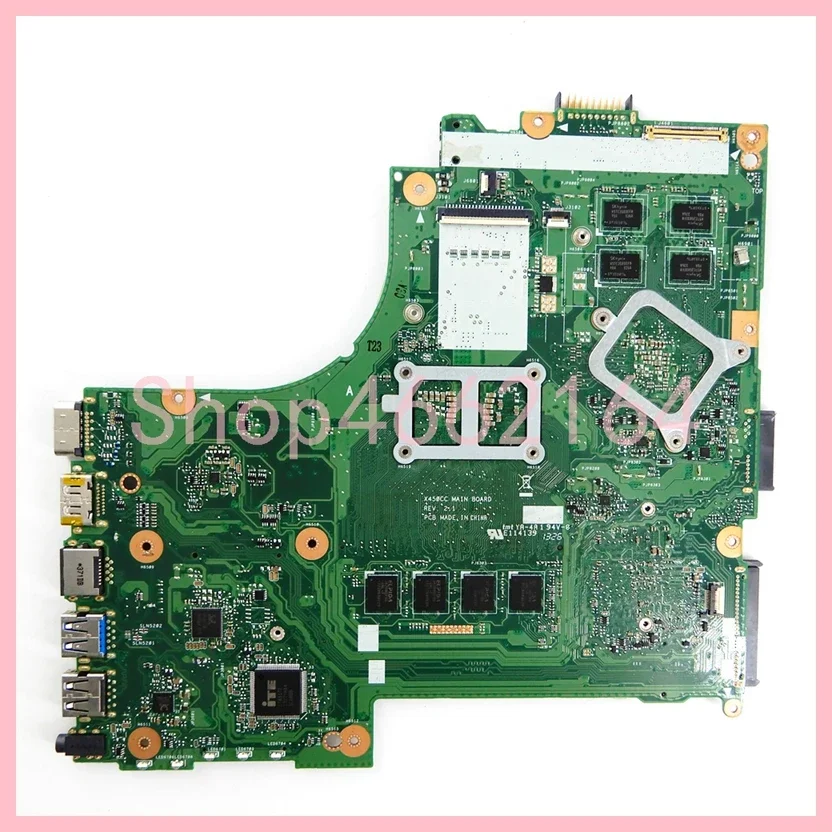 X450CC 1007/2117/i3/i5/i7 CPU 2G/4G RAM GT720M Laptop Motherboard For Asus X450VC X450CC X450C X450VP X450VB X450CA Mainboard