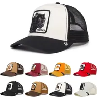 Fashion Animals Cartoon Embroidery Baseball Caps Men Women Snapback Hip Hop Hat Summer Breathable Mesh Outdoor Sun Gorras Hat