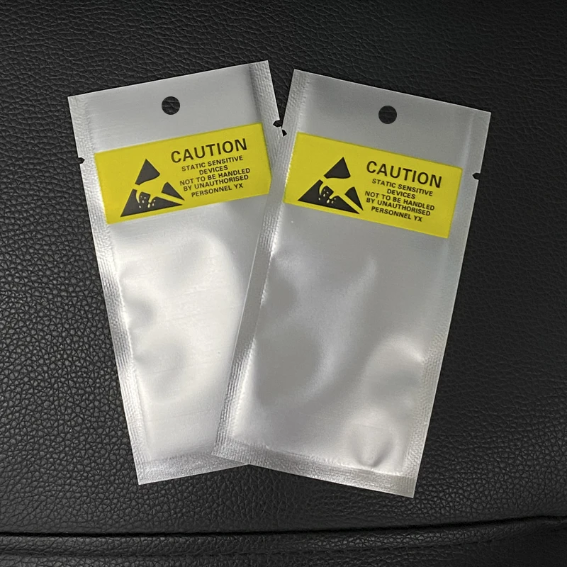 Aluminum Foil Anti-Static Shielding Bags ESD open top Package Waterproof Storage Cable Battery Packaging bag Frosted Translucent