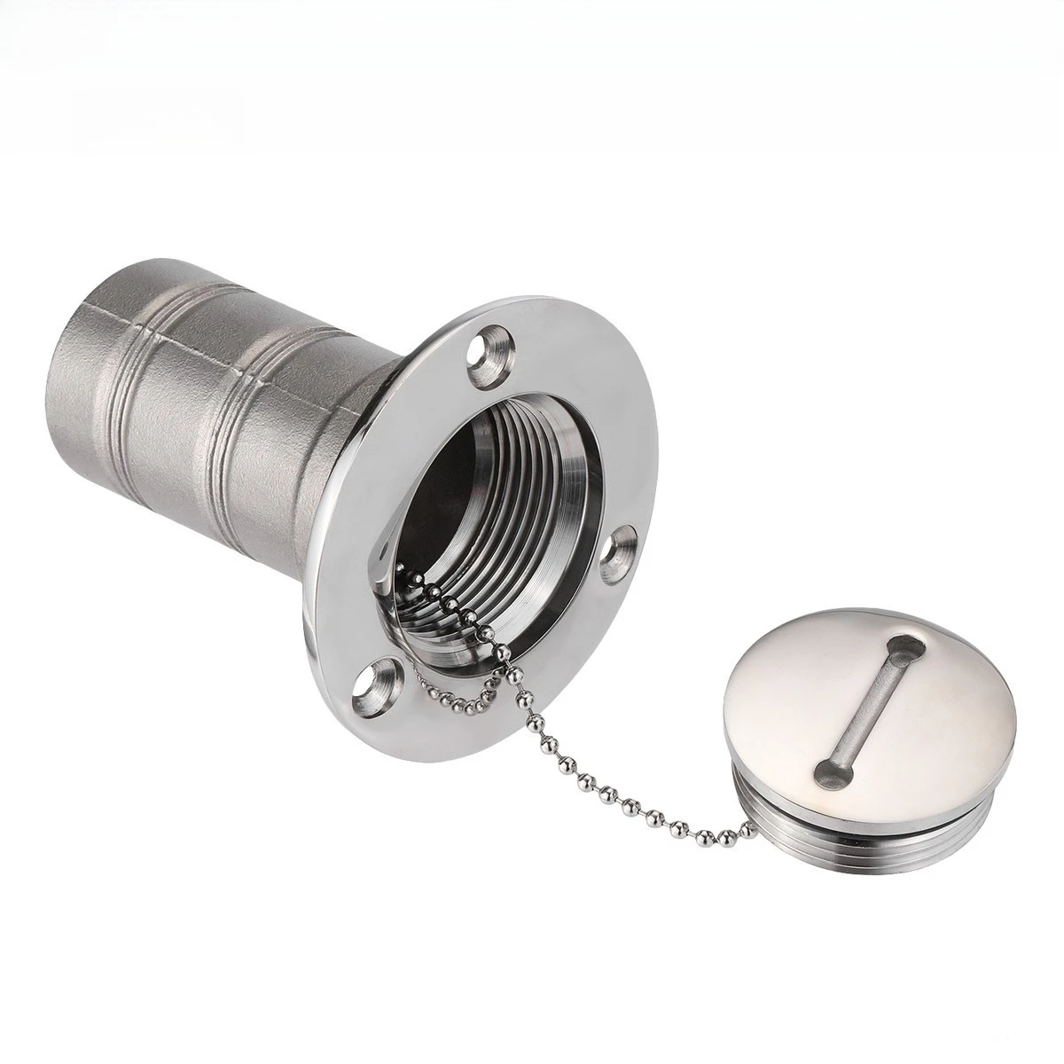 

1.5'' 38mm Fuel Boat Marine Deck Fill/Filler Tank Cap 316 Stainless Steel Key Durable