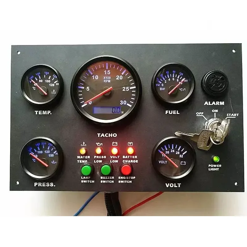 300*190 mm Waterproof boat instruments controller Panel Custom Boat Gauge Panel