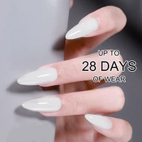Vernis à ongles gel blanc laiteux Hassleless Pudding, vernis gel UV couleur pure, pour les professionnels et les débutants en nail art DIY 15ml 5