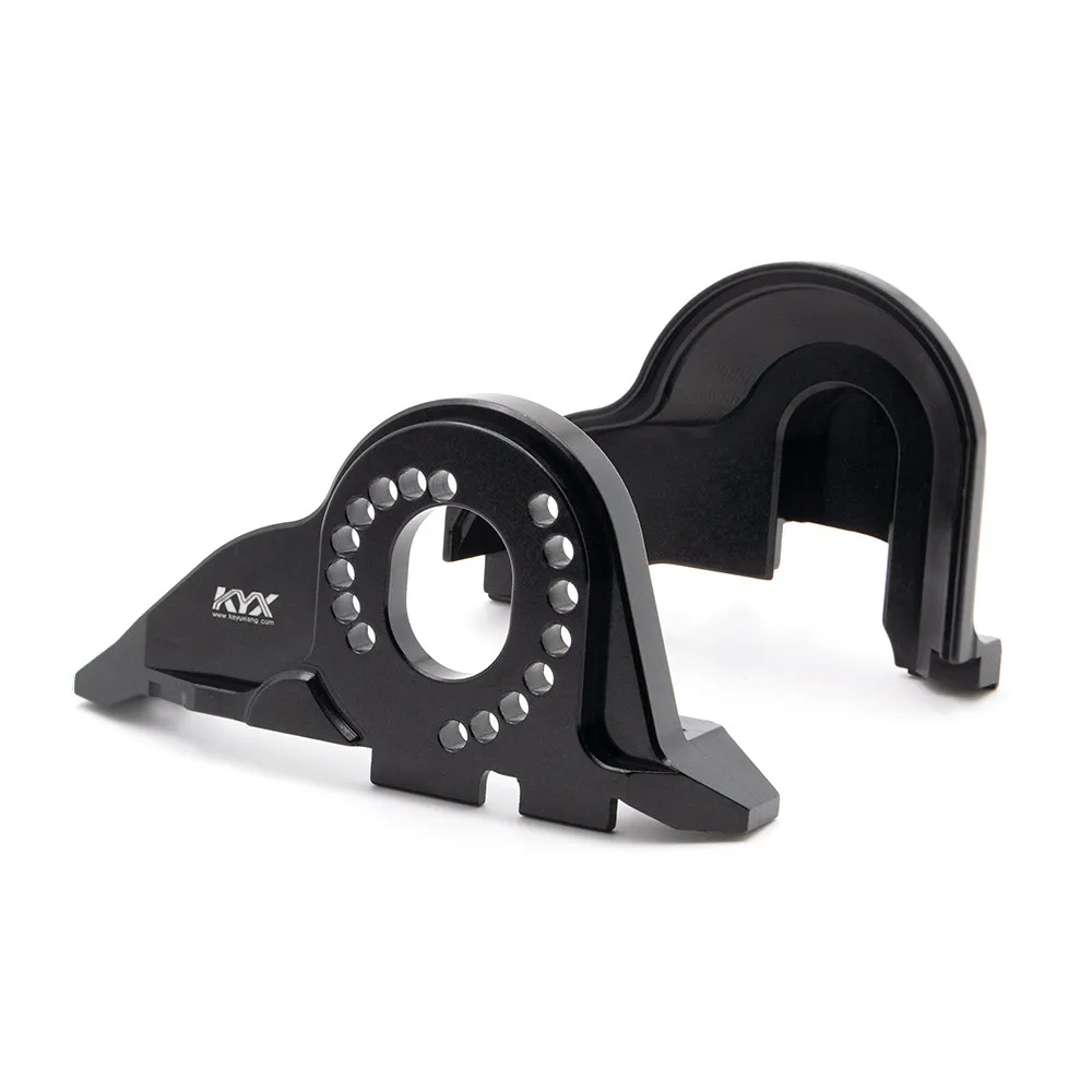 

KYX simulation model car TRX-4 metal gearbox shell, aluminum alloy motor seat, metal upgraded gear cover