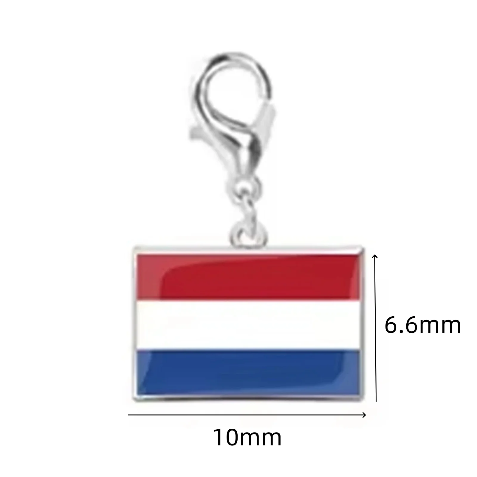 Flaggen-Karabinerhaken Stahlanhänger Edelstahl Mode Französische Deutsche Nationalflagge Anhänger DIY Armband Schlüsselanhänger Geschenk – Detail 24