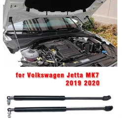 Para Volkswagen Jetta MK7 2019 2020 2 uds cubierta de motor delantero de coche capó amortiguador puntales de elevación barra soporte varilla brazo resorte de Gas