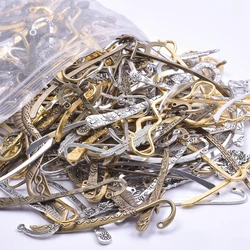 10Pcs /Lot Mix Styles Big Feather Carved Bookmark Charm Vintage Animal Hair Sticker Shaped Pendant For Jewelry Accessories Bulk