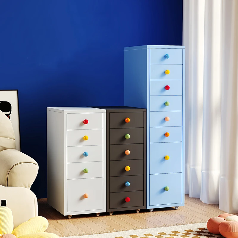 Modern Metal Dresser with 6 Drawers Tall Storage Cabinet for Bedroom Living Room Kids Dressers Chest Drawers Customizable Colorp