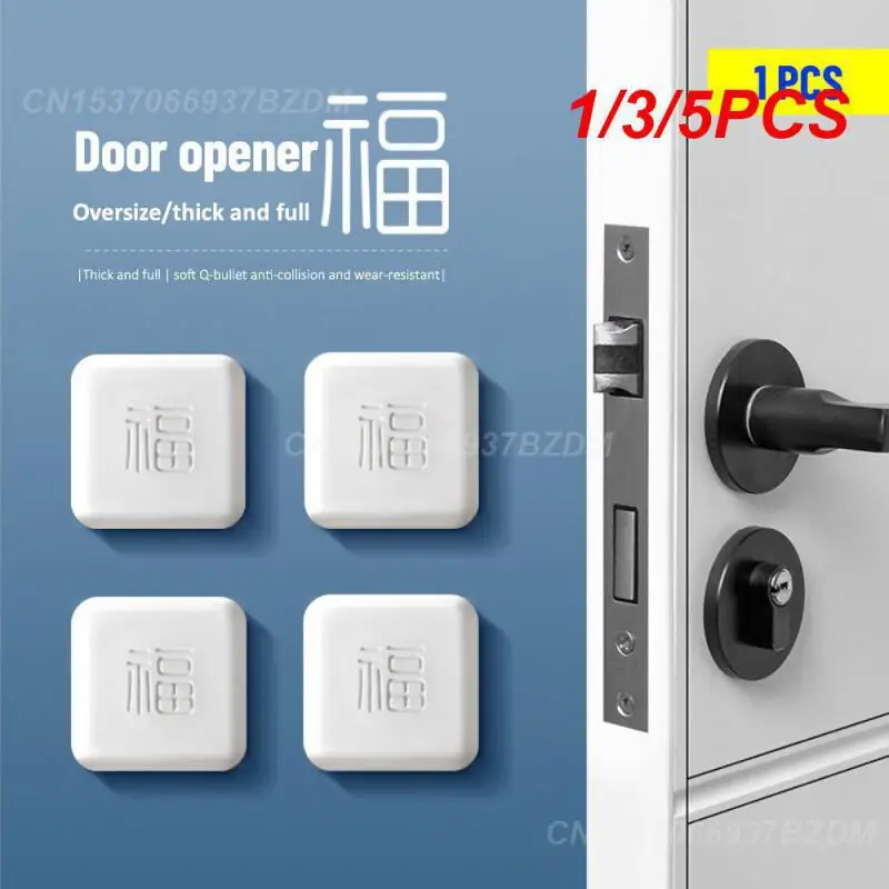 1/3/5PCS Protection Pad Door Stopper Self Adhesive Rubber Doorknob Wall Mat 2023 Mute Stickers Accessories Tools Door Fender