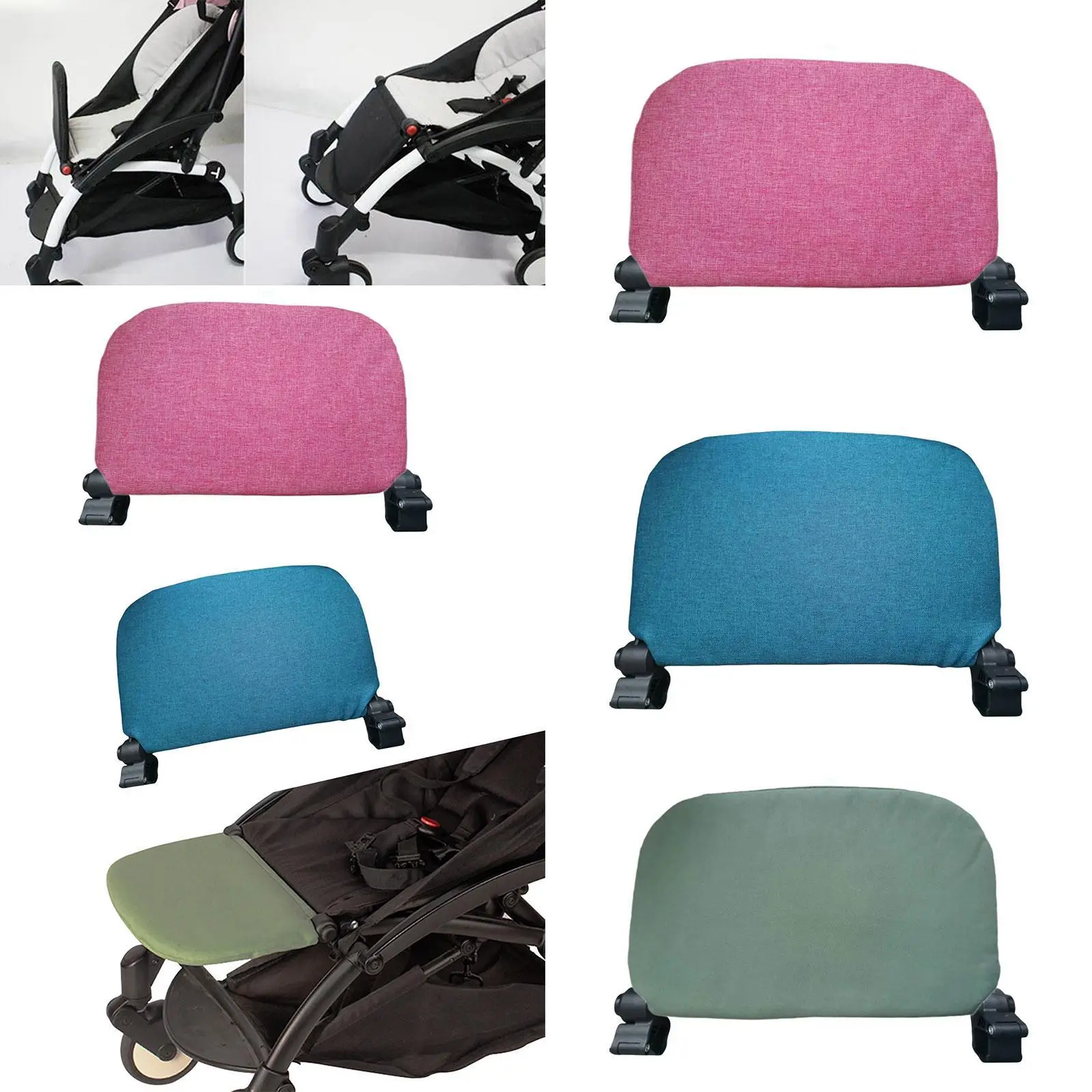 

Подставка для ног коляски, удлиненная педаль сиденья, универсальная съемная ткань Оксфорд