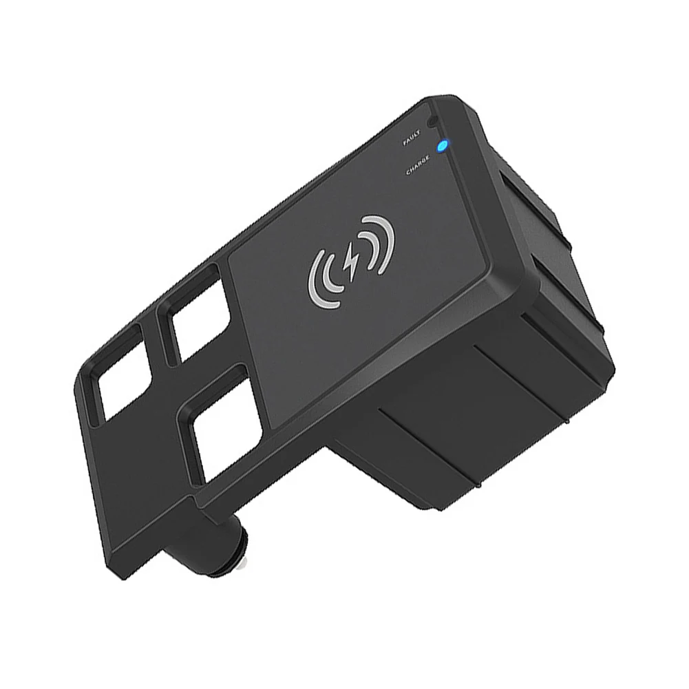 Black Wireless Charging Panel with Left Side Openings for Toyota for Land Cruiser Prado 2010 to 2017 12V Input Support