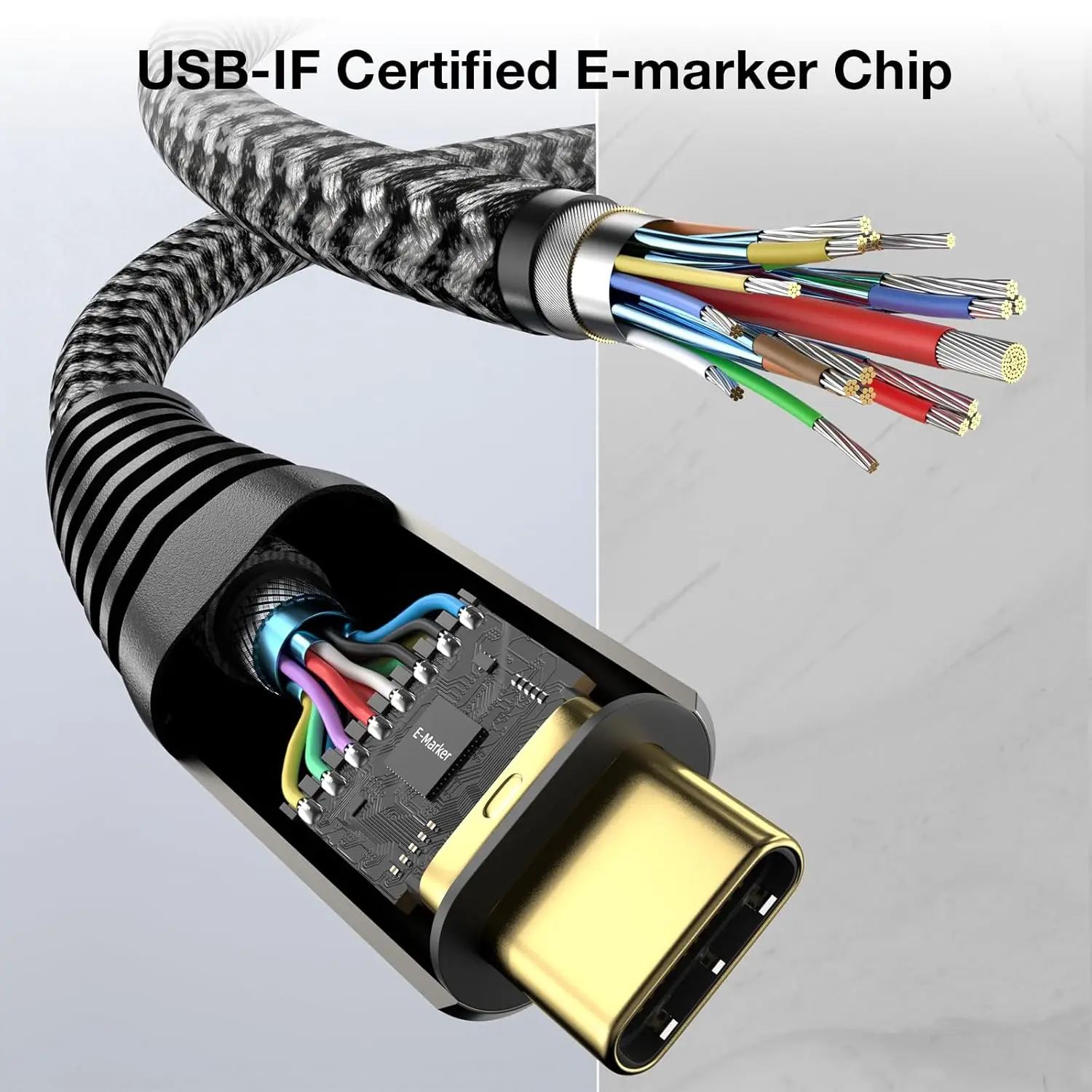 كابل USB نوع C Thunderbolt ، فيديو 4K ، ماك بوك ، USB ، Gen2 ، 20Gbps ، W ، 5A ، USB3.1 Gen2