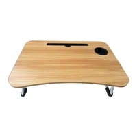 Laptop Bed Table Foldable Lap Table with Cup Holder Drawer Tablet Stand Laptop Bed Tray Por Lap Foldable Legs - Image 4