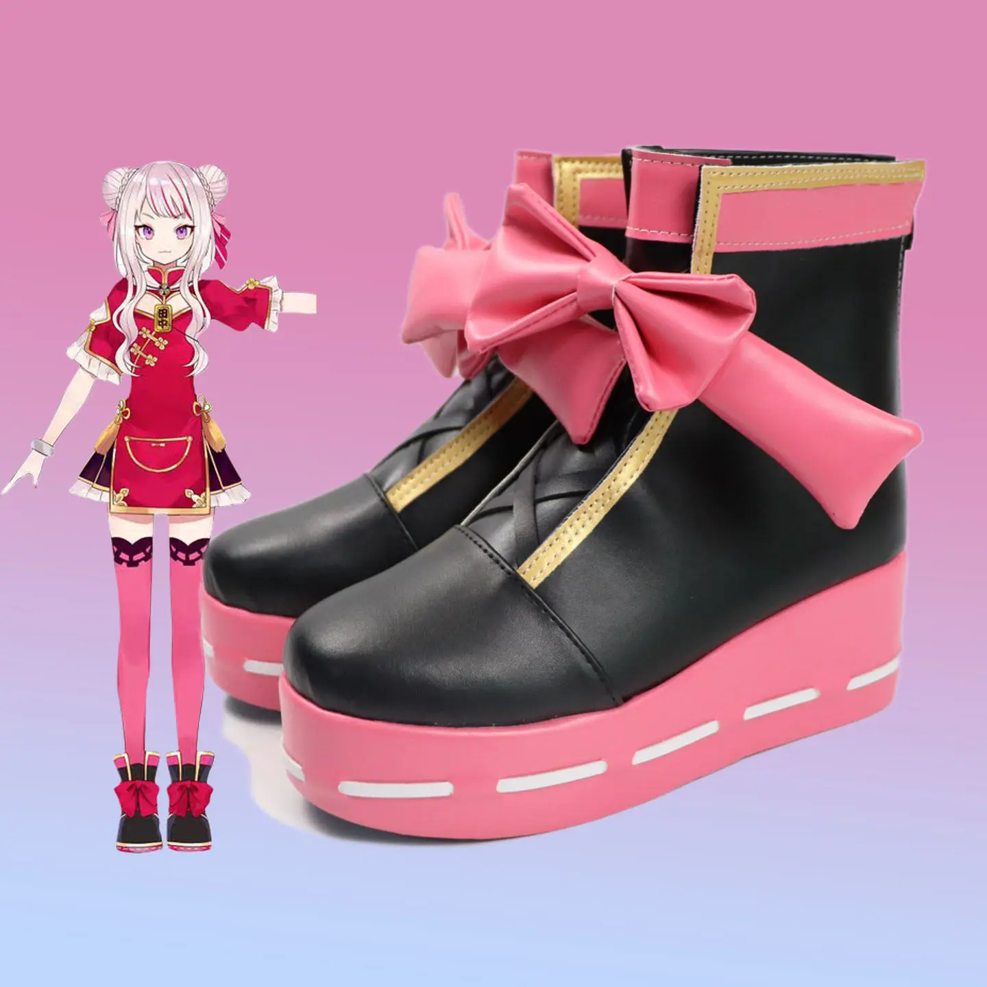 Virtual YouTuber Hime Tanaka Cosplay Shoes VTuber Idol Shoes