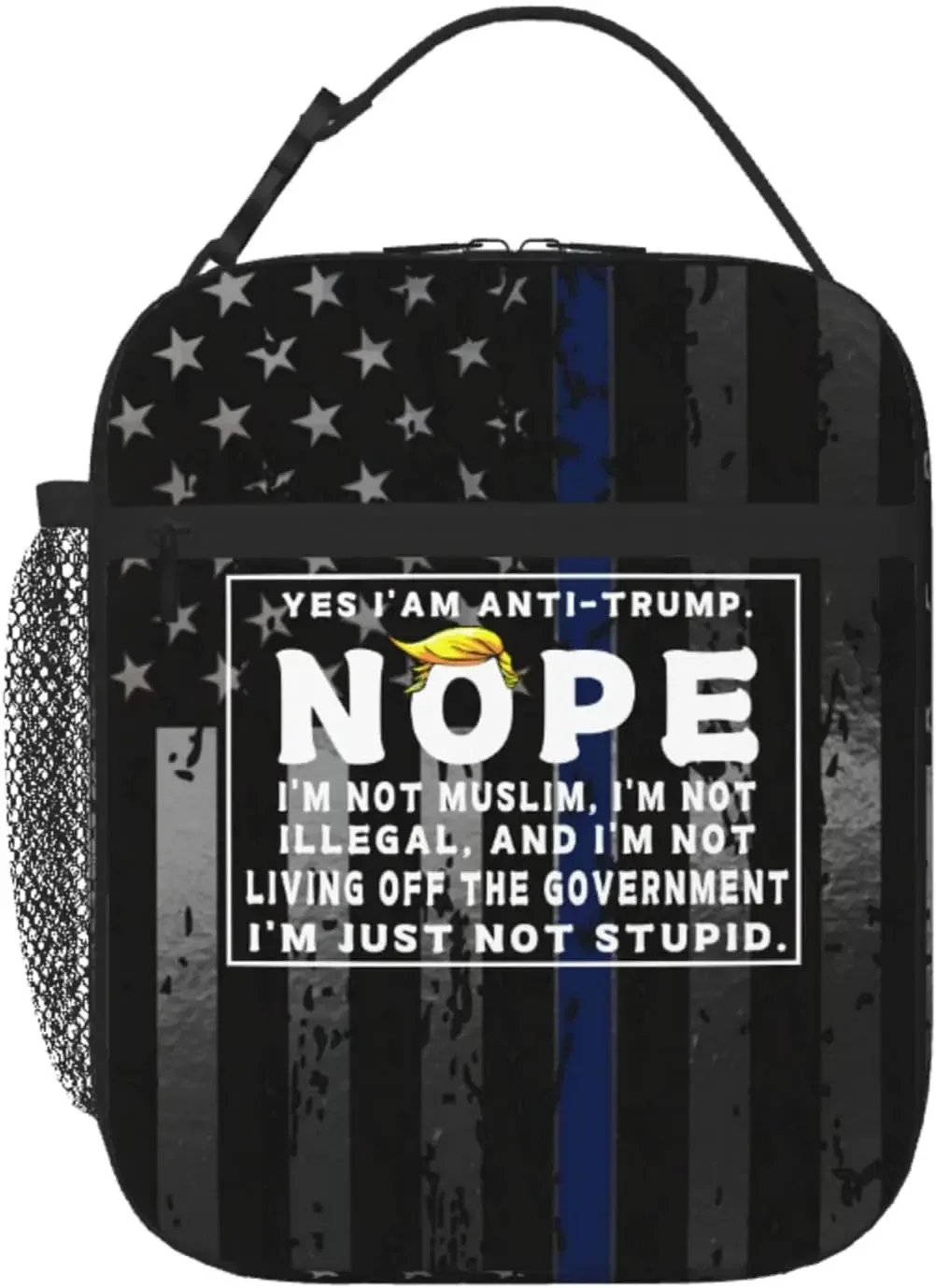 Not Again Funny Trump Political Election 2024 Support 6L Insulated Lunch Bag Spacious Soft Cooler Everyday Meals Snacks Men