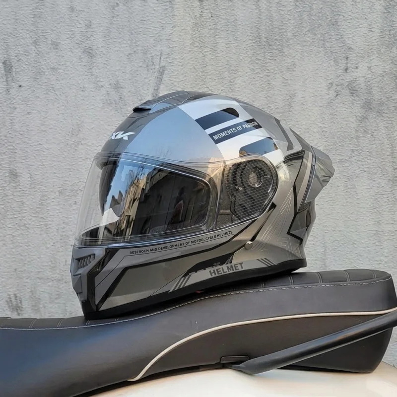 2026 Personalized Motorcycle Full Face Helmet Men Women Dual Lens Visor Modular Flip Up Motorbike Safety Helmet Casco Moto