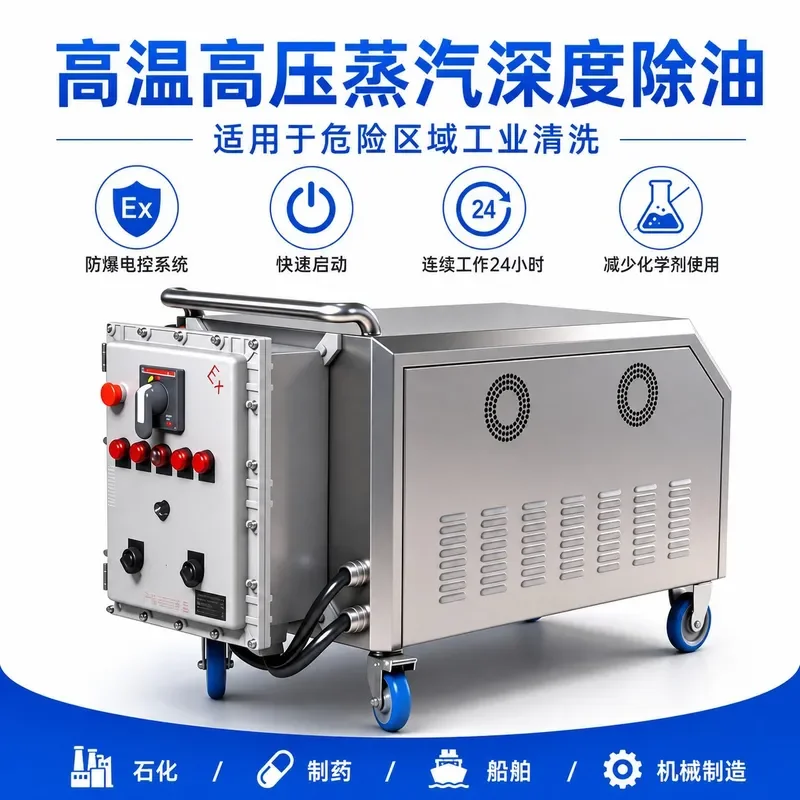 Industrial High Temperature Steam Cleaner High Power High Pressure Cleaning Equipment for Mold Oil Removal