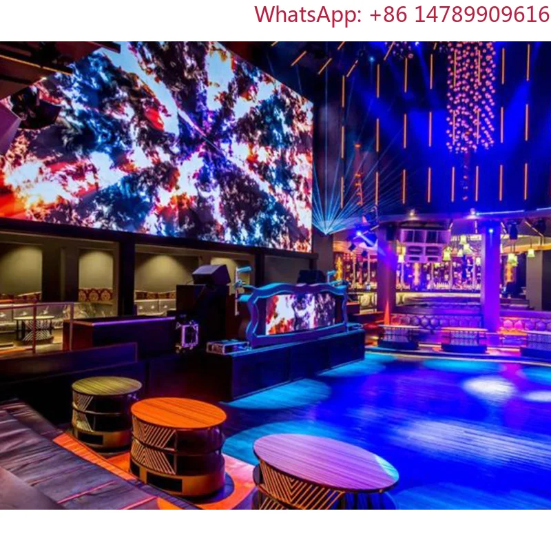 Light And Shadow InteractionHigh Weight CapacityLecede High Brightness HD DJ/Bar Led Video Wall Screen 4kHuman-Screen Interactio